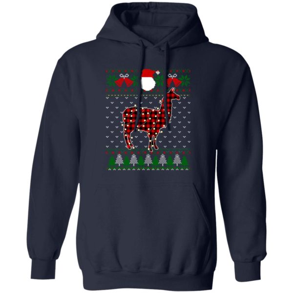 Funny Alpaca Ugly Sweater Christmas Animals Lights Xmas Shirt