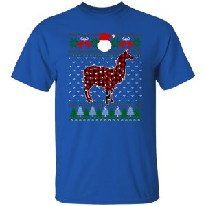 Funny Alpaca Ugly Sweater Christmas Animals Lights Xmas Shirt