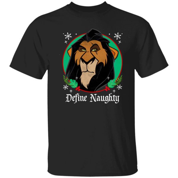 Disney The Lion King Scar Define Naughty Merry Christmas Shirt