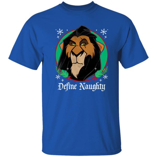 Disney The Lion King Scar Define Naughty Merry Christmas Shirt