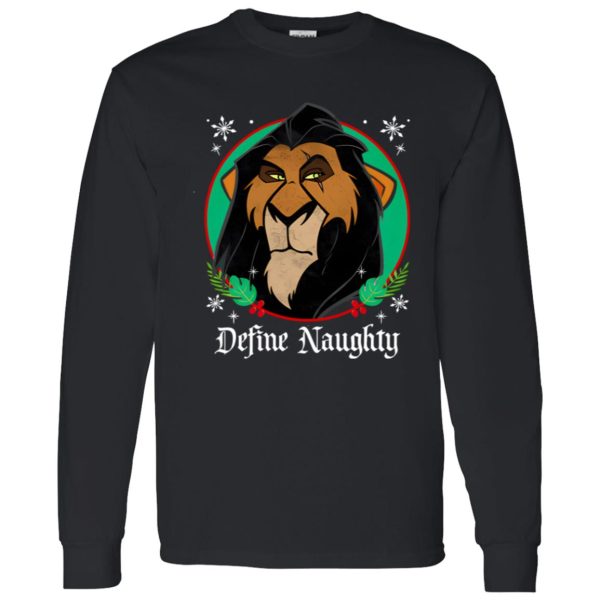 Disney The Lion King Scar Define Naughty Merry Christmas Shirt