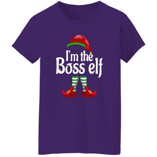 I’m The Boss Elf Matching Group Christmas Shirt