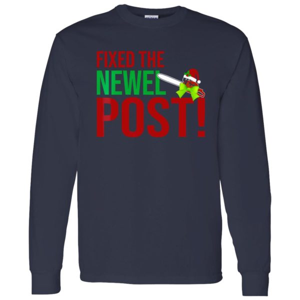 National Lampoon’s Christmas Vacation Fixed The Newel Post Chainsaw Shirt