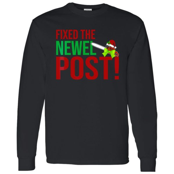 National Lampoon’s Christmas Vacation Fixed The Newel Post Chainsaw Shirt