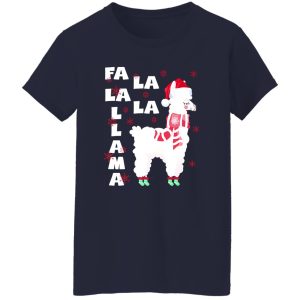 Fa La La La Llama Cute Llama Funny Christmas Shirt