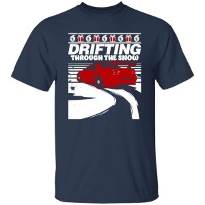 Drifting Through The Snow Car Racing Shirt