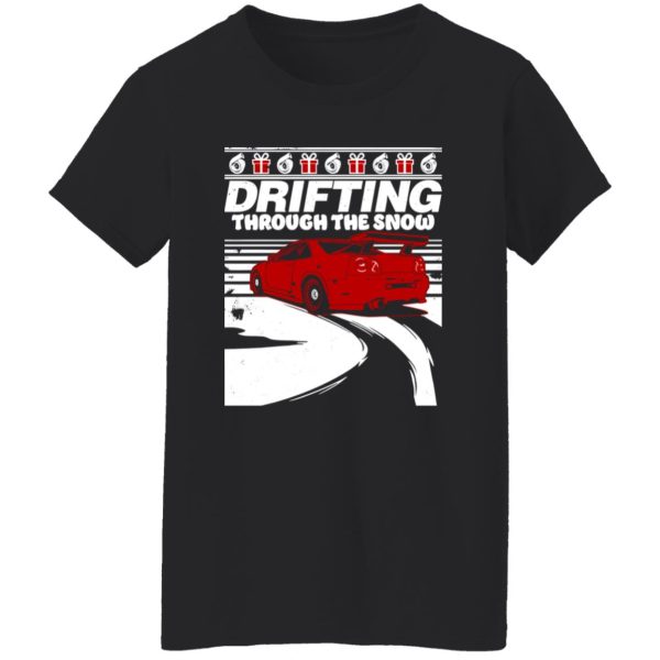 Drifting Through The Snow Car Racing Shirt