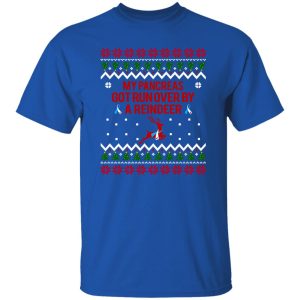 My Pancreas Got Run Over By A Reindeer Diabetes Awareness Ugly Christmas Shirt