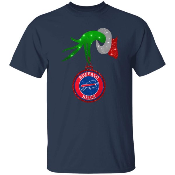 Grinch Hand Holding Buffalo Bills Christmas Shirt