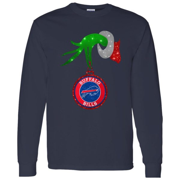 Grinch Hand Holding Buffalo Bills Christmas Shirt