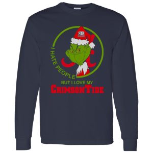 Grinch Alabama I Hate People But I Love My Crimson Tide Shirt