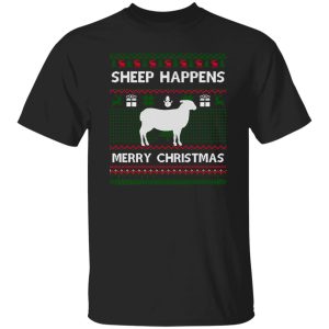 Sheep Ugly Christmas Sweater Sheep Santa Christmas Gift Shirt