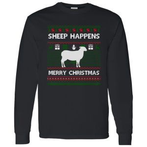 Sheep Ugly Christmas Sweater Sheep Santa Christmas Gift Shirt