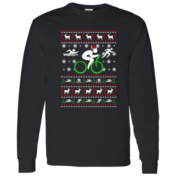 Triathlete Ugly Christmas Shirt