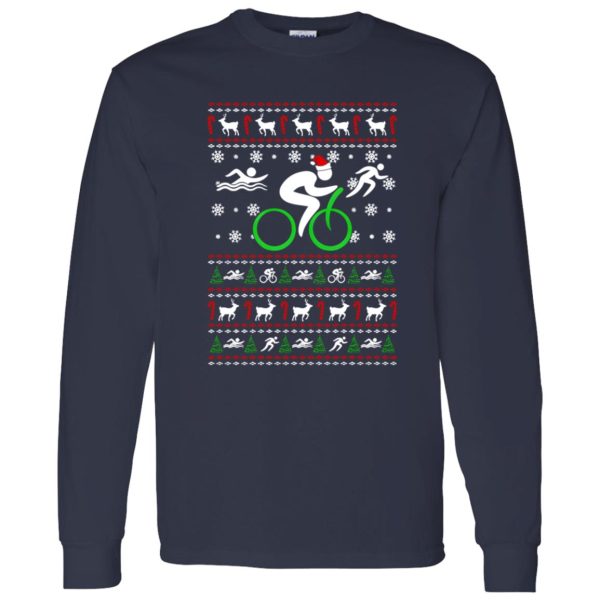 Triathlete Ugly Christmas Shirt