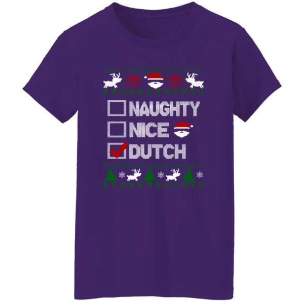 Naughty Nice Dutch Ugly Christmas Shirt