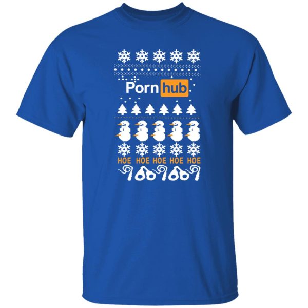 Porn Hub Hoe Hoe Hoe Hoe Hoe Snowman Shirt