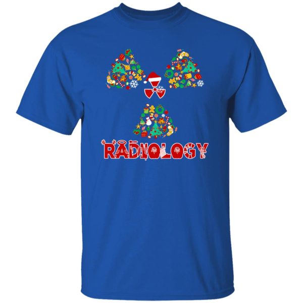 Radiology With Christmas Hat Christmas Tree Shirt