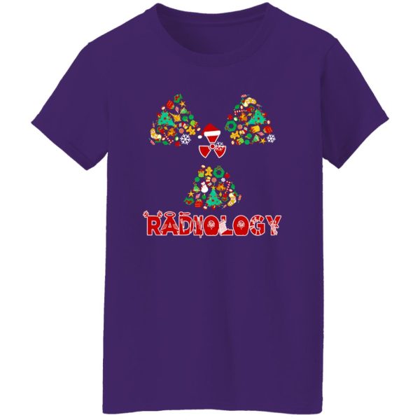 Radiology With Christmas Hat Christmas Tree Shirt