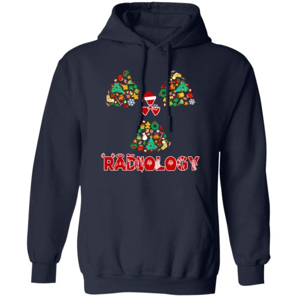 Radiology With Christmas Hat Christmas Tree Shirt