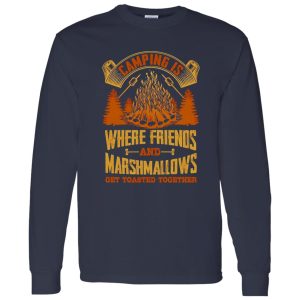 Awesome Camping Is Where Friends And Marshmallows Get Toasted Together Shirt