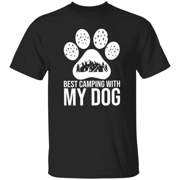 Best Camping With My Dog for Camp Lover Shirt