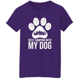 Best Camping With My Dog for Camp Lover Shirt