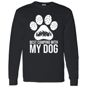 Best Camping With My Dog for Camp Lover Shirt