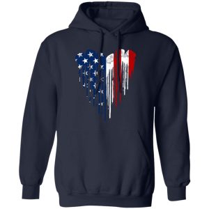 Camping Cars American Flag Heart for Camp Lover Shirt