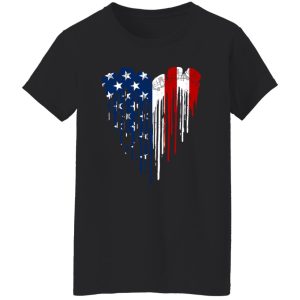 Camping Cars American Flag Heart for Camp Lover Shirt