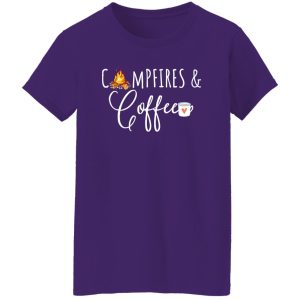 Campfires And Coffee for Camping Lover Shirt