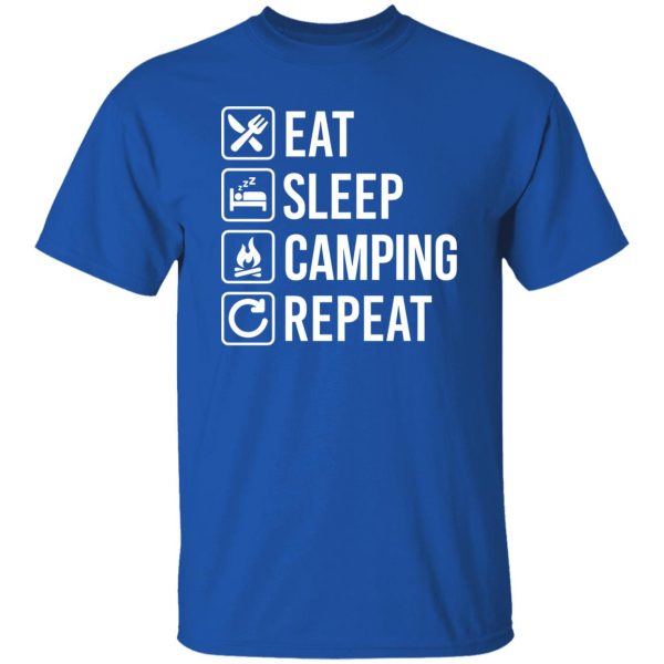 Eat Sleep Camping Repeat Shirt