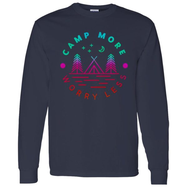 Camping Lover Shirt, Camp More Worry Less Shirt