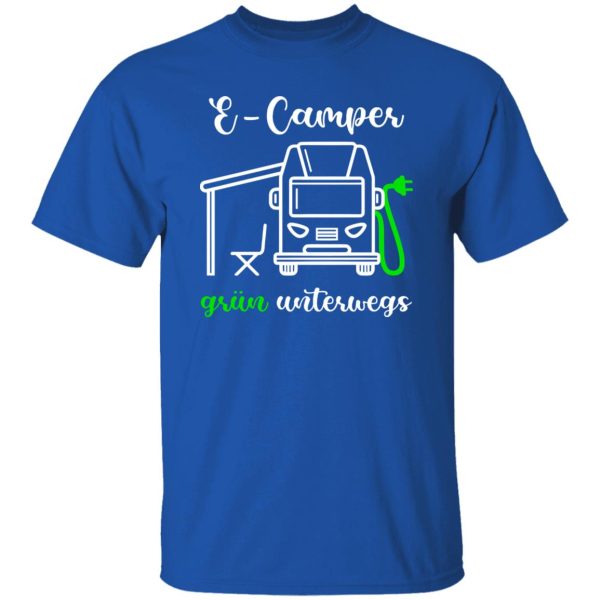 E-Camper Grun Unterwegs for Camp Lover Shirt