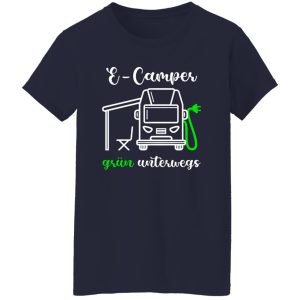 E-Camper Grun Unterwegs for Camp Lover Shirt