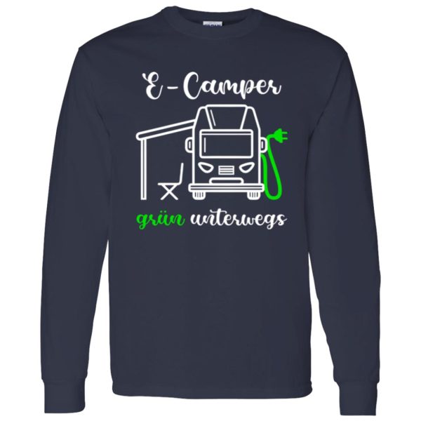 E-Camper Grun Unterwegs for Camp Lover Shirt