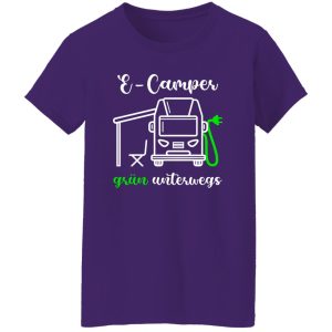 E-Camper Grun Unterwegs for Camp Lover Shirt