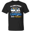 I’m A Simple Person Who Loves Dogs Camping And Dragonflies Shirt