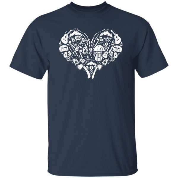 Heart Camping Design for Camp Lover Shirt