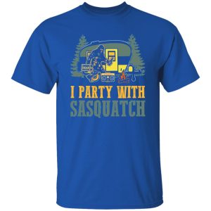 I Party With Sasquatch Caravan for Camping Lover Shirt