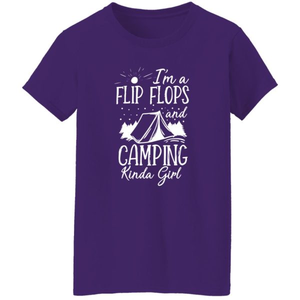 I’m A Flip Flops And Camping Kinda Girl V2 Shirt