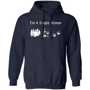 I’m a simple Woman Camping Wine And Bird Shirt