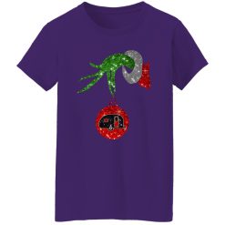 Grinch Hand Holding Camp Bus Christmas Shirt
