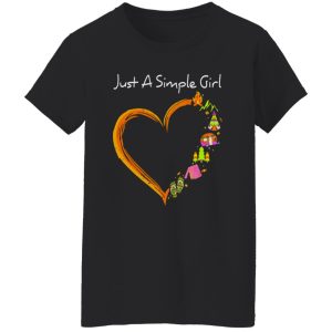 Just A Simple Girl Love Campfire Camping Flip Flops Halloween Shirt