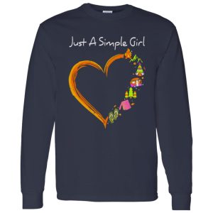 Just A Simple Girl Love Campfire Camping Flip Flops Halloween Shirt