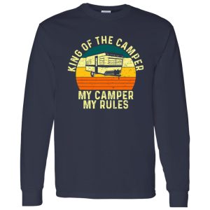 King of The Camper My Camper My Rules Vintage for Camping Lover Shirt