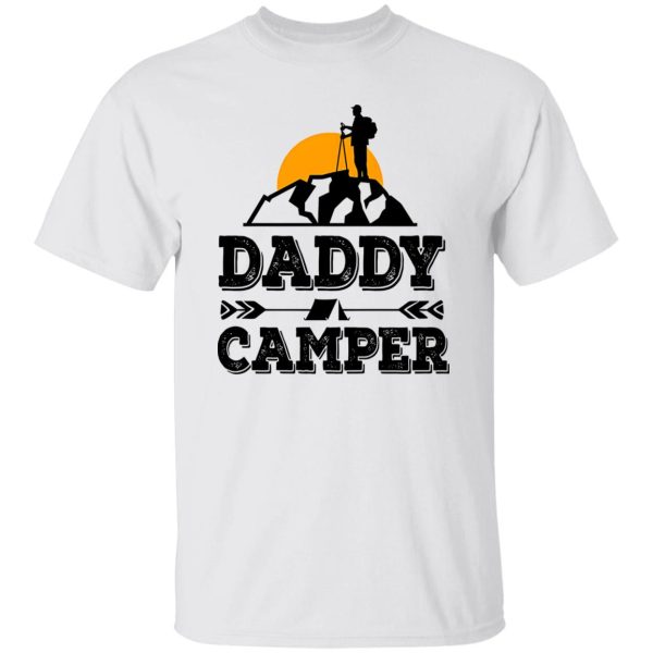 Daddy Camper With Mountain and Sunrise for Awesome Dad Shirt