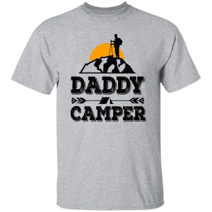 Daddy Camper With Mountain and Sunrise for Awesome Dad Shirt