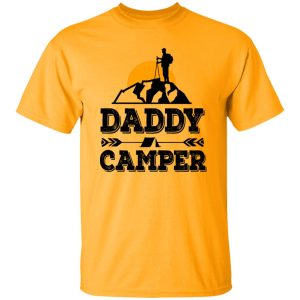 Daddy Camper With Mountain and Sunrise for Awesome Dad Shirt