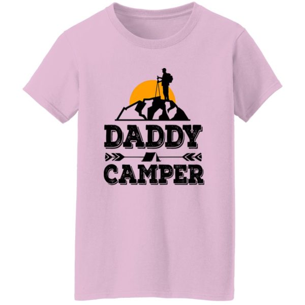 Daddy Camper With Mountain and Sunrise for Awesome Dad Shirt